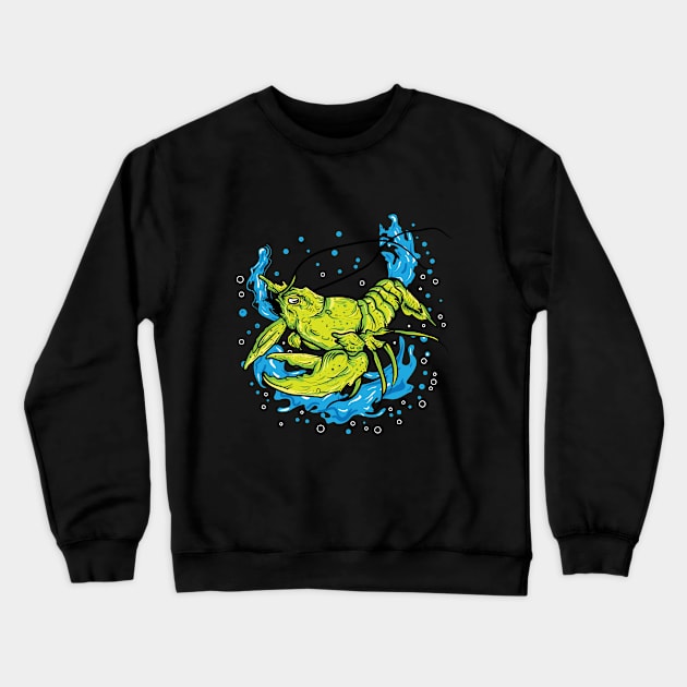 lobster Crewneck Sweatshirt by FIFTY CLOTH